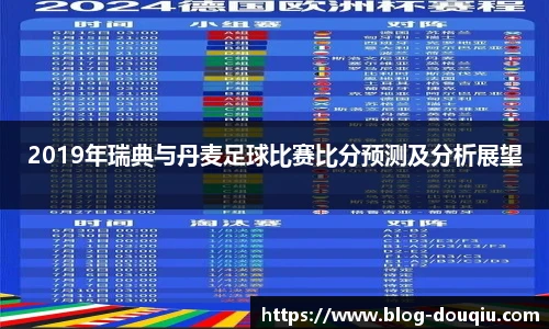 2019年瑞典与丹麦足球比赛比分预测及分析展望